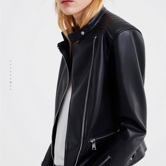 Zara faux leather jacket - Picture 7 of 11